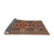 Sideview of Traditional Deep Red Persian Rug, tr2322