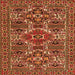 Serging Thickness of Persian Orange Traditional Rug, tr2322org