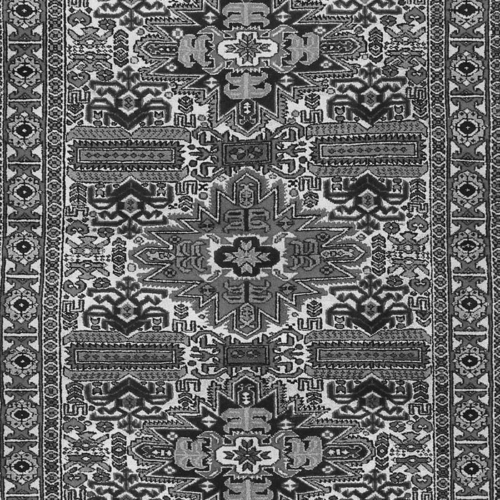 Serging Thickness of Machine Washable Persian Gray Traditional Rug, wshtr2322gry