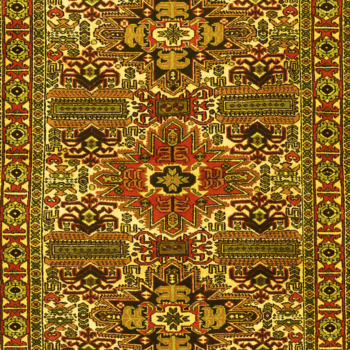Machine Washable Persian Yellow Traditional Rug, wshtr2322yw