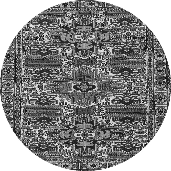 Machine Washable Persian Gray Traditional Rug, wshtr2322gry