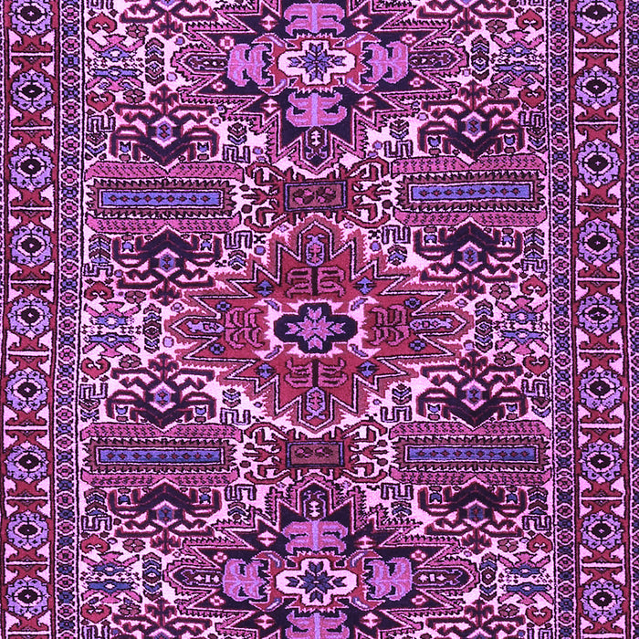 Machine Washable Persian Purple Traditional Area Rugs, wshtr2322pur