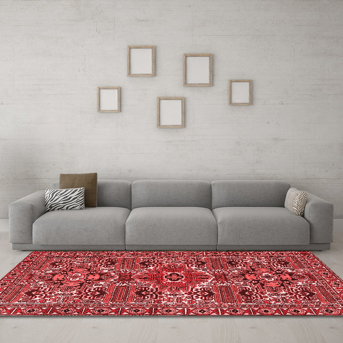Traditional Red Washable Rugs