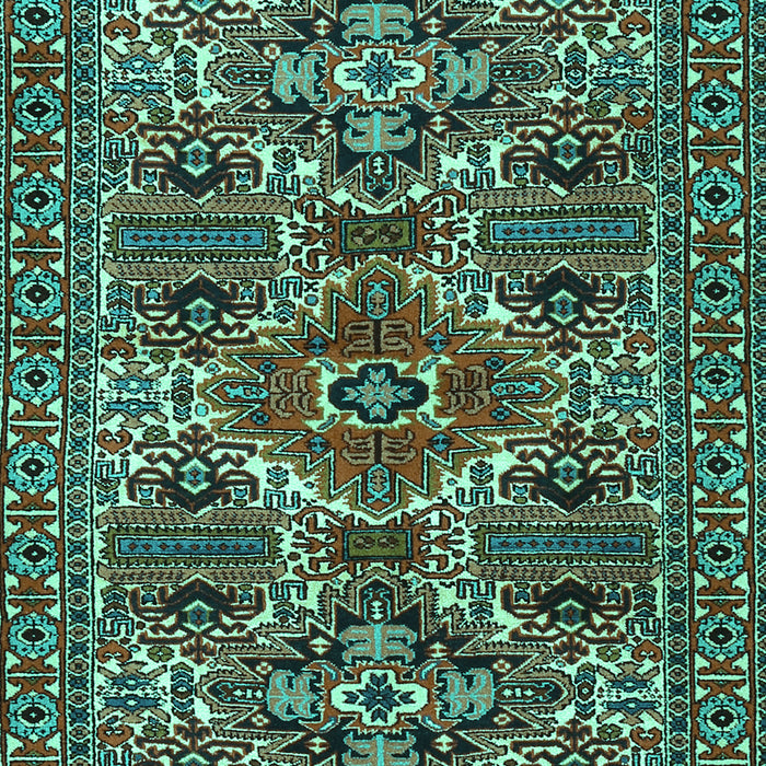 Machine Washable Persian Turquoise Traditional Area Rugs, wshtr2322turq