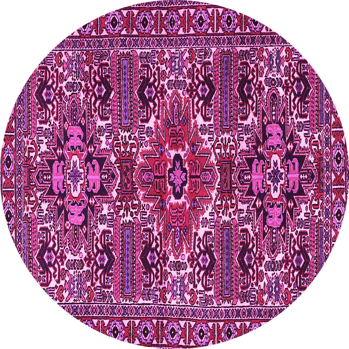 Round Persian Pink Traditional Rug, tr2322pnk