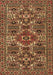 Machine Washable Persian Brown Traditional Rug, wshtr2322brn