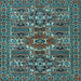Square Persian Light Blue Traditional Rug, tr2322lblu