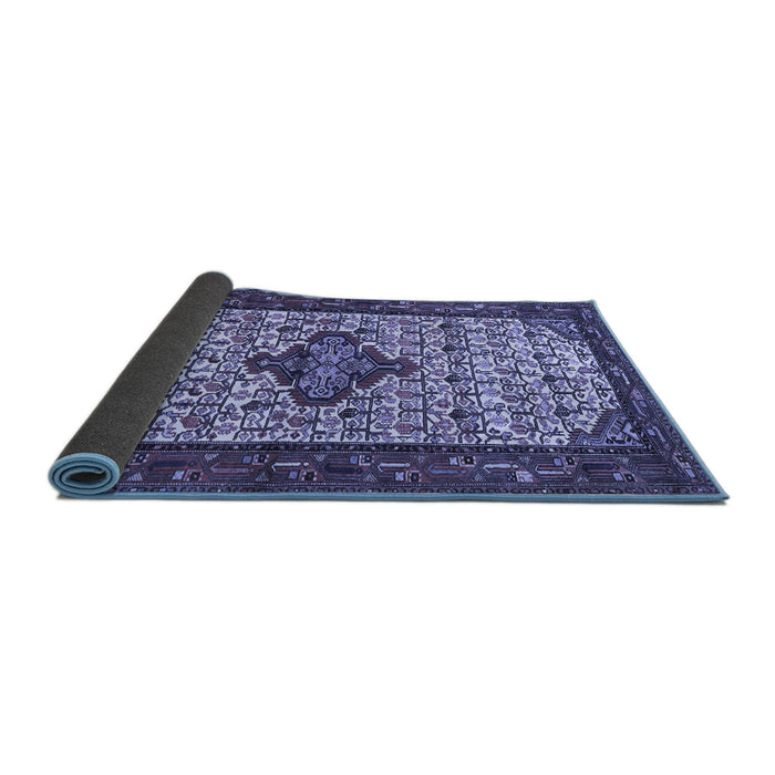 Sideview of Persian Blue Traditional Rug, tr2323blu
