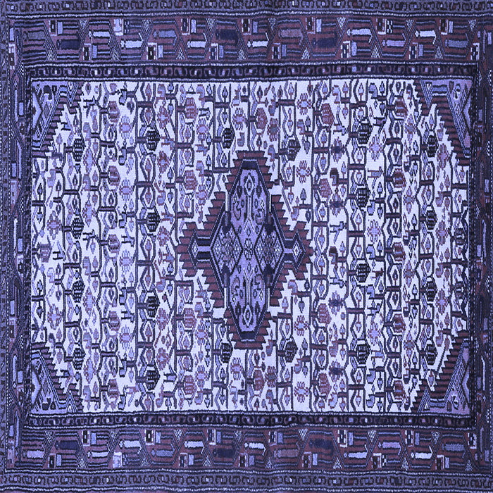 Square Persian Blue Traditional Rug, tr2323blu