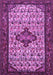 Machine Washable Persian Purple Traditional Area Rugs, wshtr2323pur