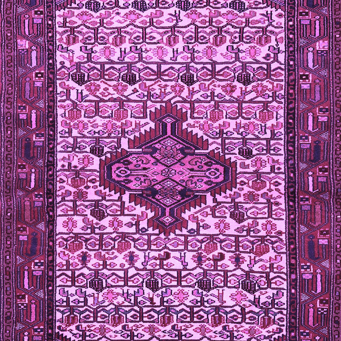 Machine Washable Persian Purple Traditional Area Rugs, wshtr2323pur