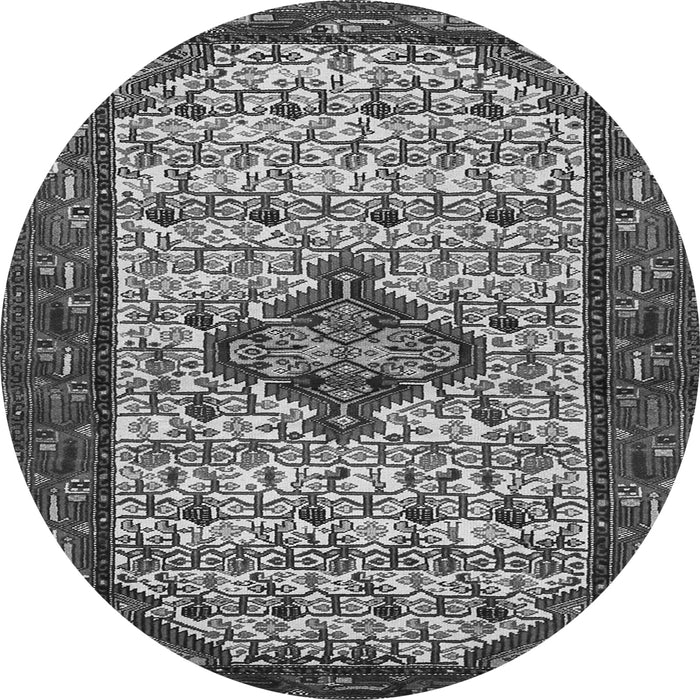 Machine Washable Persian Gray Traditional Rug, wshtr2323gry