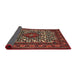 Sideview of Traditional Dark Gold Brown Persian Rug, tr2324
