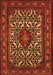 Serging Thickness of Machine Washable Persian Orange Traditional Area Rugs, wshtr2324org