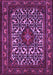 Machine Washable Persian Purple Traditional Area Rugs, wshtr2324pur