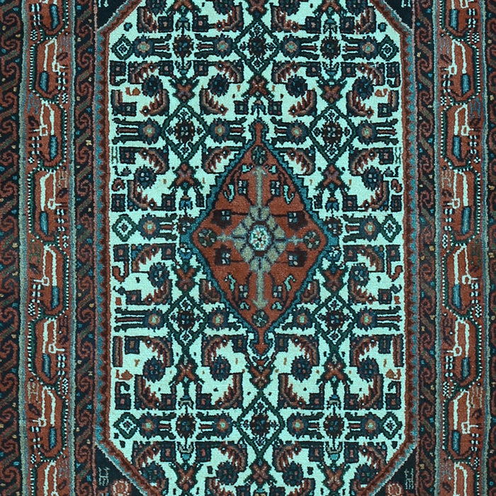 Machine Washable Persian Light Blue Traditional Rug, wshtr2324lblu