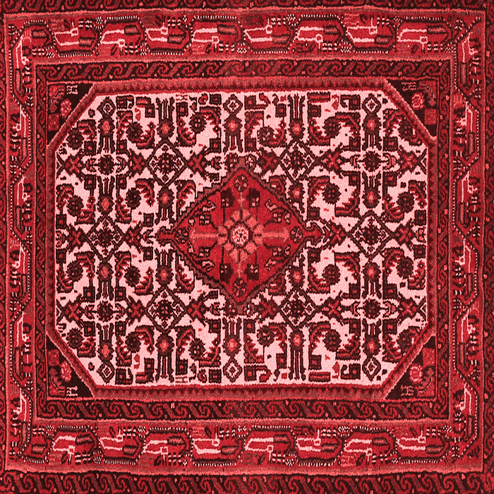Machine Washable Persian Red Traditional Rug, wshtr2324red