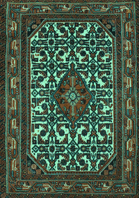 Persian Turquoise Traditional Rug, tr2324turq