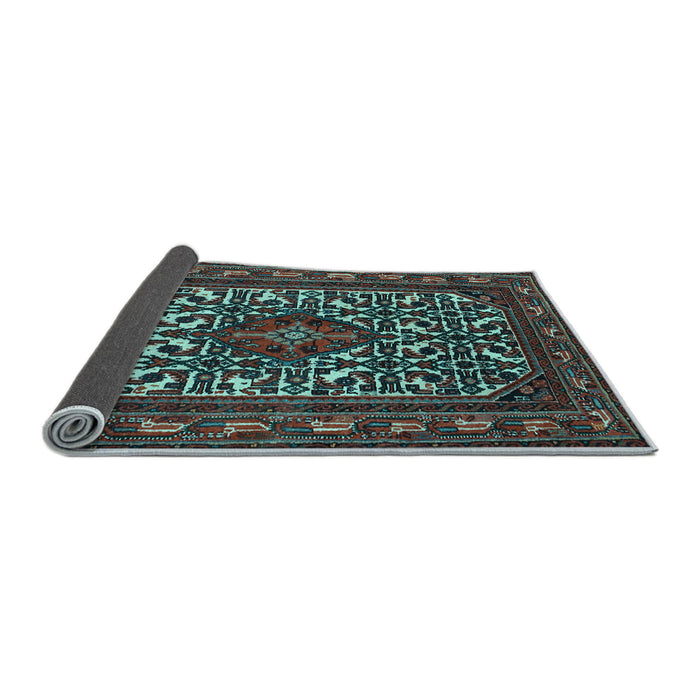 Sideview of Persian Light Blue Traditional Rug, tr2324lblu