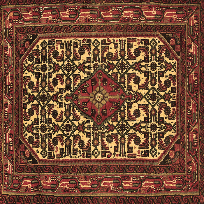 Square Persian Brown Traditional Rug, tr2324brn
