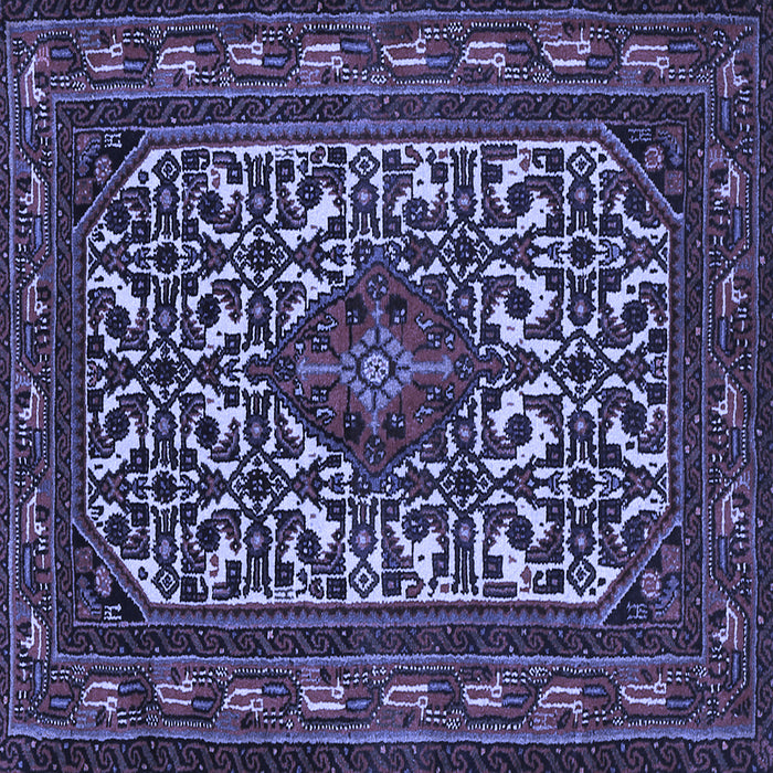 Square Persian Blue Traditional Rug, tr2324blu