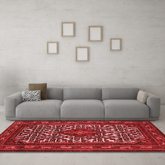 Traditional Red Washable Rugs