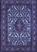 Machine Washable Persian Blue Traditional Rug, wshtr2324blu