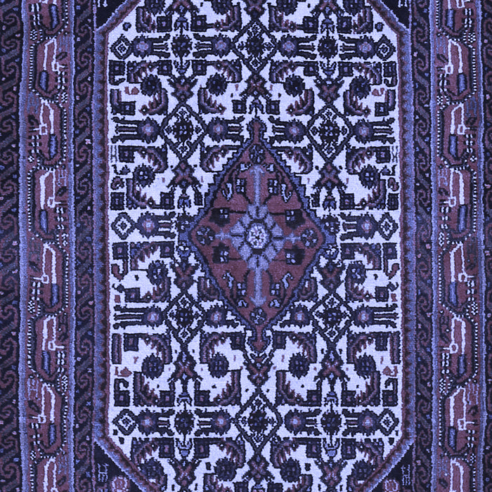 Machine Washable Persian Blue Traditional Rug, wshtr2324blu