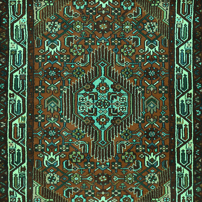 Machine Washable Persian Turquoise Traditional Area Rugs, wshtr2325turq