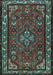 Machine Washable Persian Light Blue Traditional Rug, wshtr2325lblu