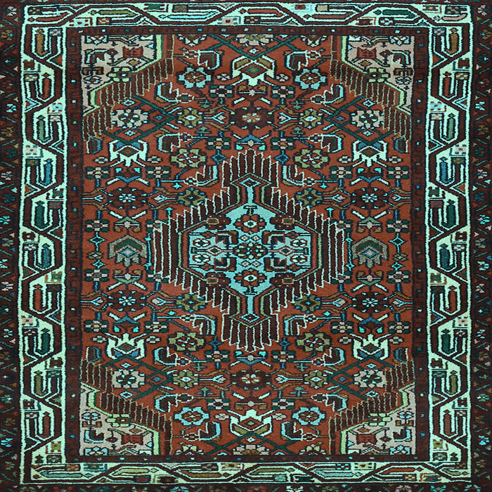 Square Persian Light Blue Traditional Rug, tr2325lblu