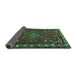 Sideview of Persian Turquoise Traditional Rug, tr2325turq