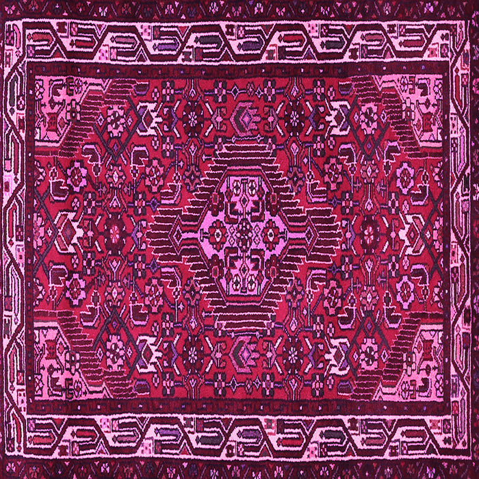 Square Persian Pink Traditional Rug, tr2325pnk