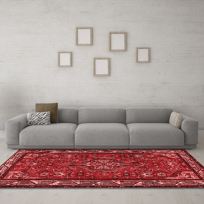 Traditional Red Washable Rugs
