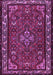 Machine Washable Persian Purple Traditional Area Rugs, wshtr2325pur