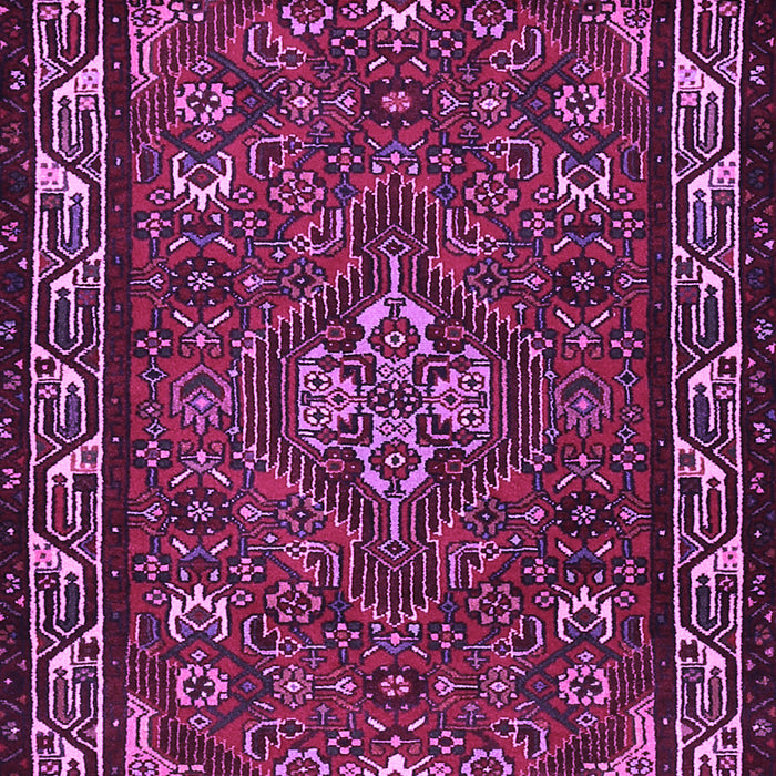 Machine Washable Persian Purple Traditional Area Rugs, wshtr2325pur