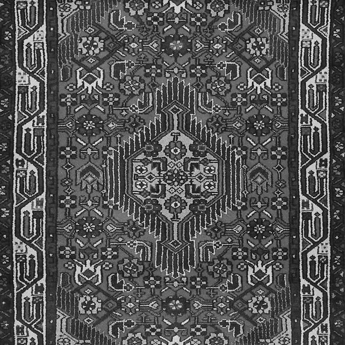 Serging Thickness of Machine Washable Persian Gray Traditional Rug, wshtr2325gry