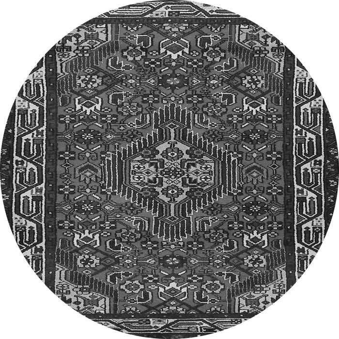 Machine Washable Persian Gray Traditional Rug, wshtr2325gry