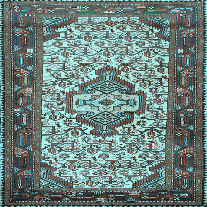 Square Persian Light Blue Traditional Rug, tr2326lblu
