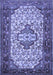 Machine Washable Persian Blue Traditional Rug, wshtr2326blu