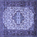 Square Persian Blue Traditional Rug, tr2326blu