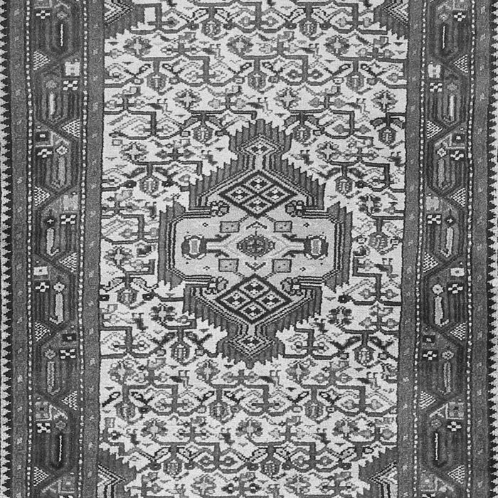 Serging Thickness of Machine Washable Persian Gray Traditional Rug, wshtr2326gry