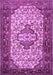 Machine Washable Persian Purple Traditional Area Rugs, wshtr2326pur