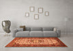 Machine Washable Persian Orange Traditional Area Rugs in a Living Room, wshtr2326org