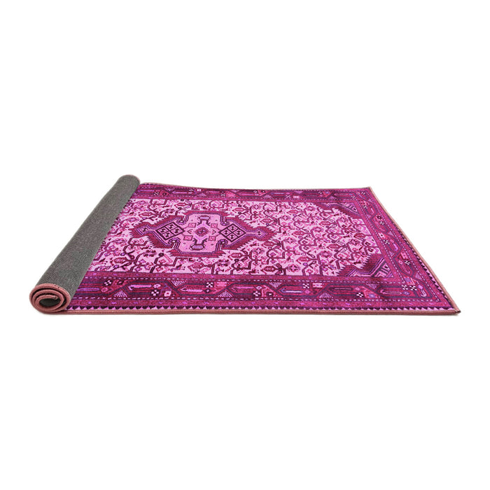 Sideview of Persian Pink Traditional Rug, tr2326pnk