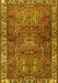 Machine Washable Persian Yellow Traditional Rug, wshtr2327yw