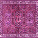 Square Persian Pink Traditional Rug, tr2327pnk