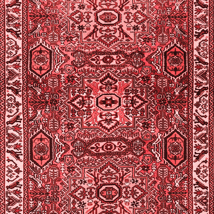 Machine Washable Persian Red Traditional Rug, wshtr2327red