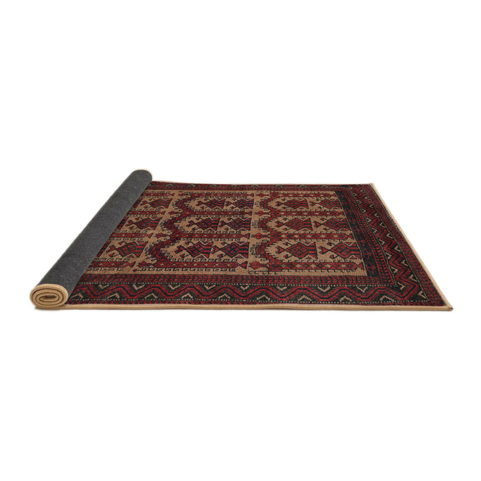 Sideview of Traditional Chestnut Brown Southwestern Rug, tr2328