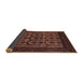 Sideview of Traditional Chestnut Brown Southwestern Rug, tr2328